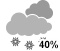 Chance of flurries (40%)